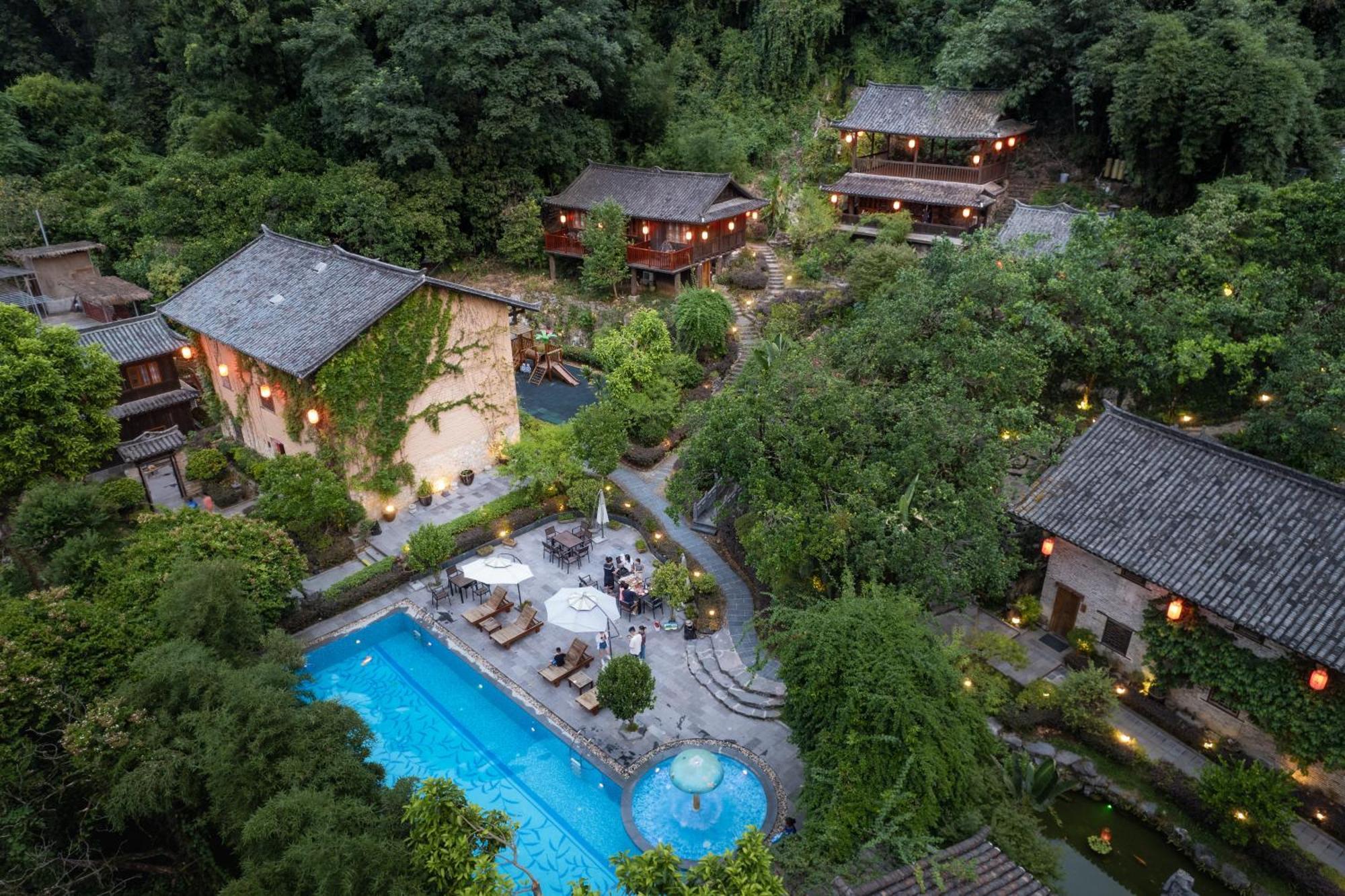 Yangshuo Ancient Garden Boutique Hotel-Free Pick Up From Airport Or Ts Over 3 Nights Exterior foto