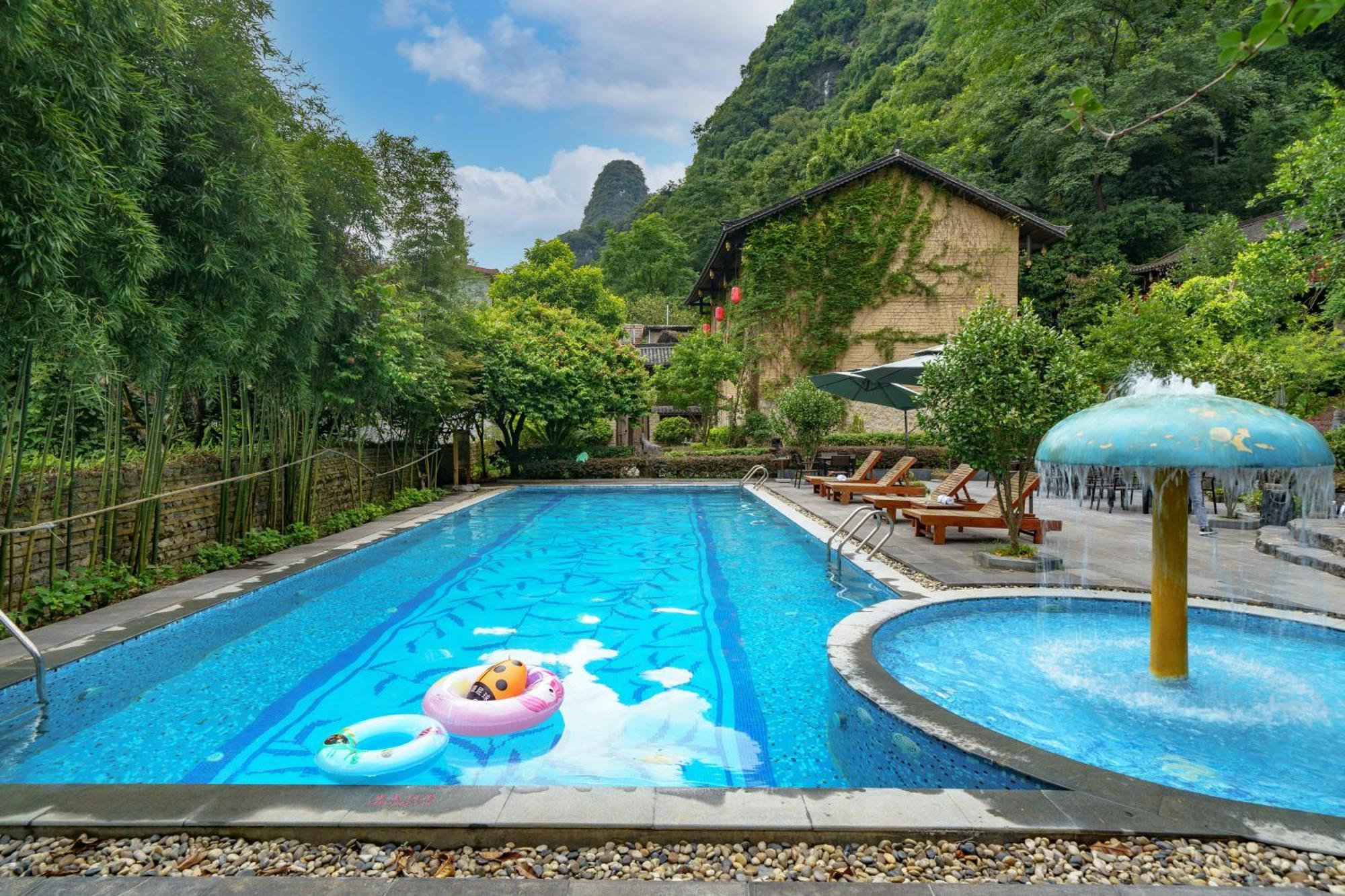 Yangshuo Ancient Garden Boutique Hotel-Free Pick Up From Airport Or Ts Over 3 Nights Exterior foto