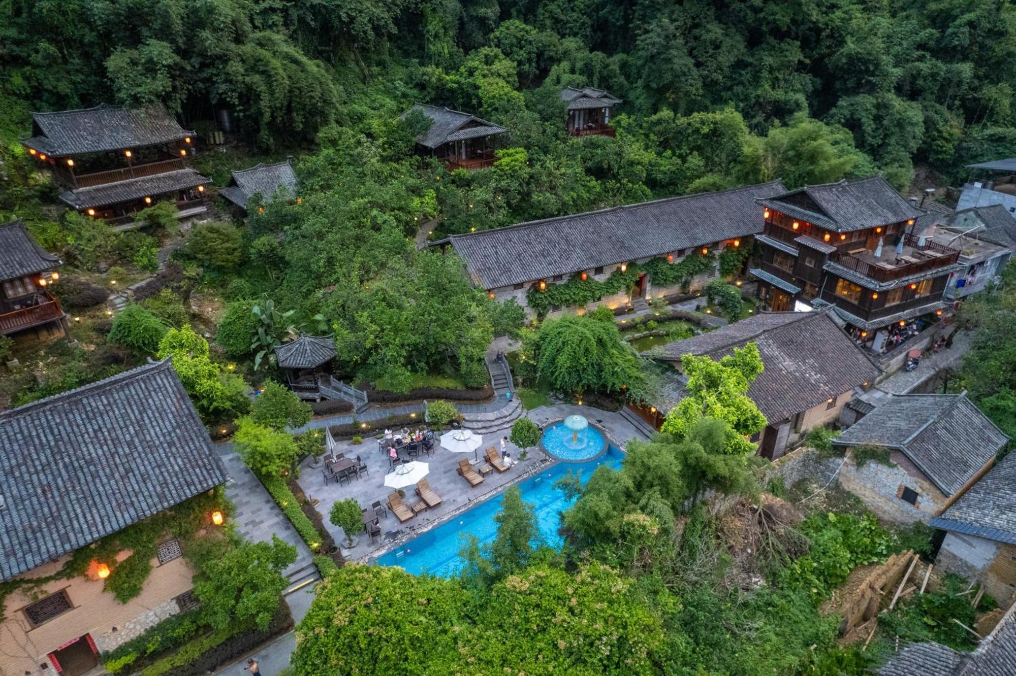 Yangshuo Ancient Garden Boutique Hotel-Free Pick Up From Airport Or Ts Over 3 Nights Exterior foto