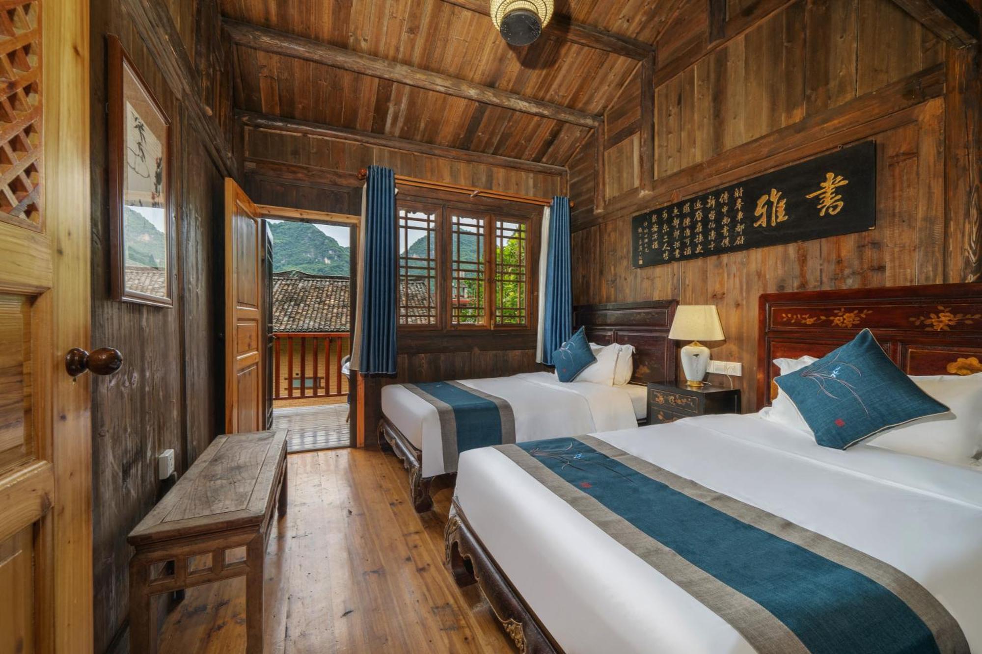 Yangshuo Ancient Garden Boutique Hotel-Free Pick Up From Airport Or Ts Over 3 Nights Exterior foto